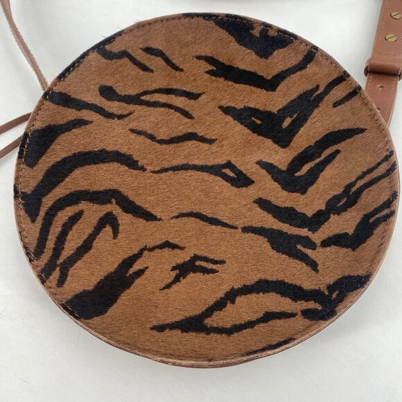 Madewell The Simple Circle Crossbody Bag Handbag Purse With Calf Hair NWT - Picture 4 of 15